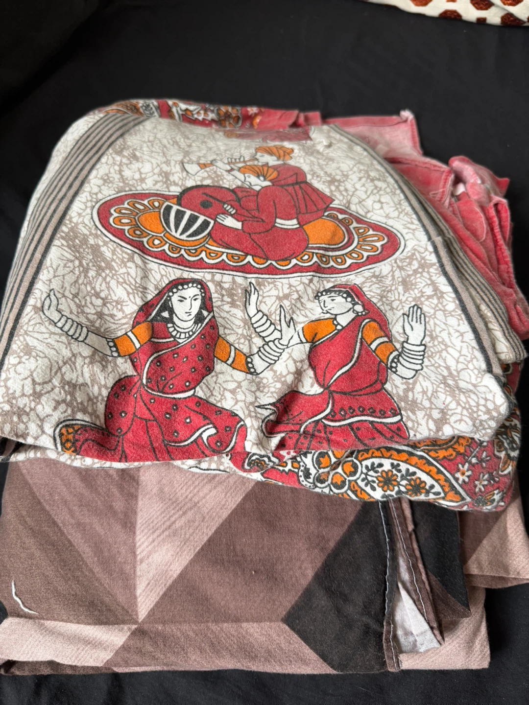 Two Traditional Indian Print Fabric - photo 2