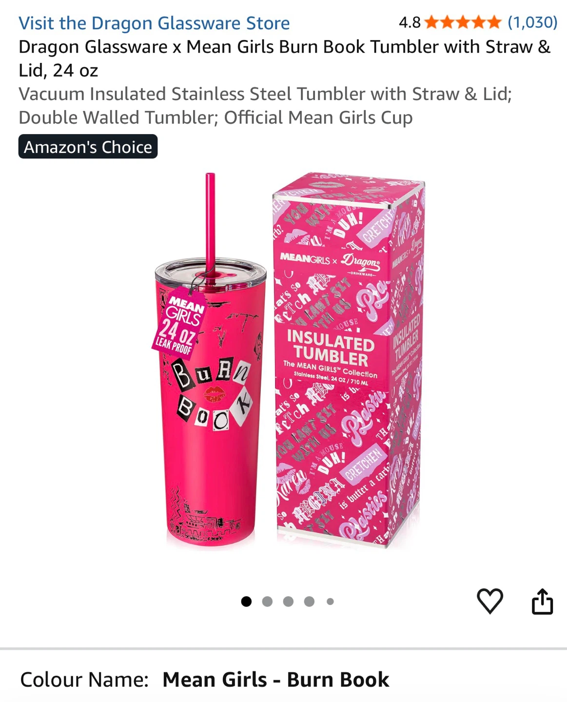 Mean Girls tumbler