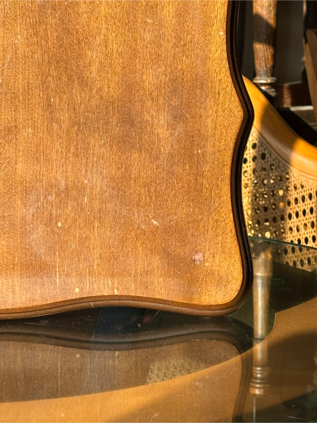 Small Wooden Side Table French style / vintage - photo 3