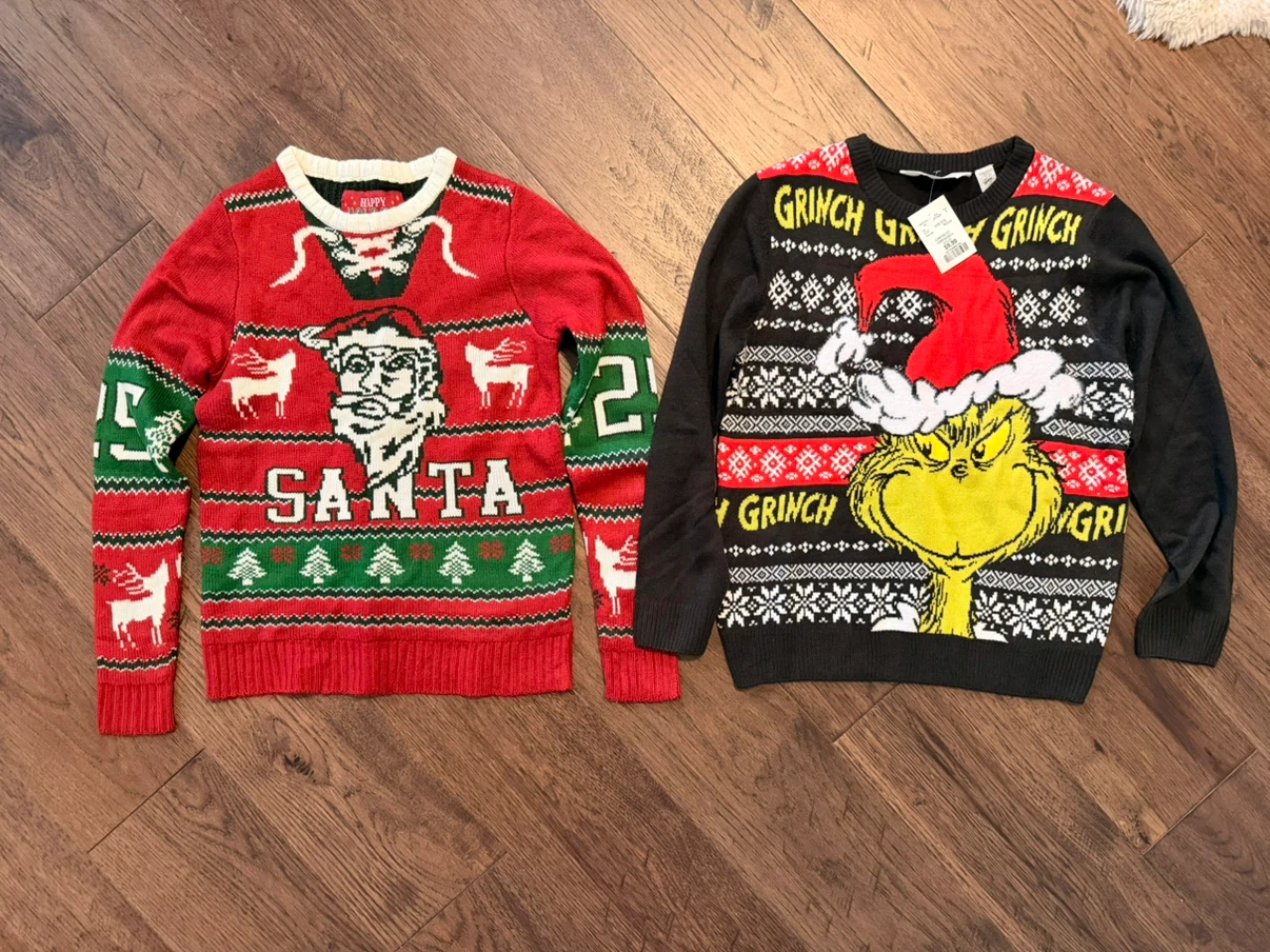 $10 for both!! Set of 2 Boys Holiday Sweaters
