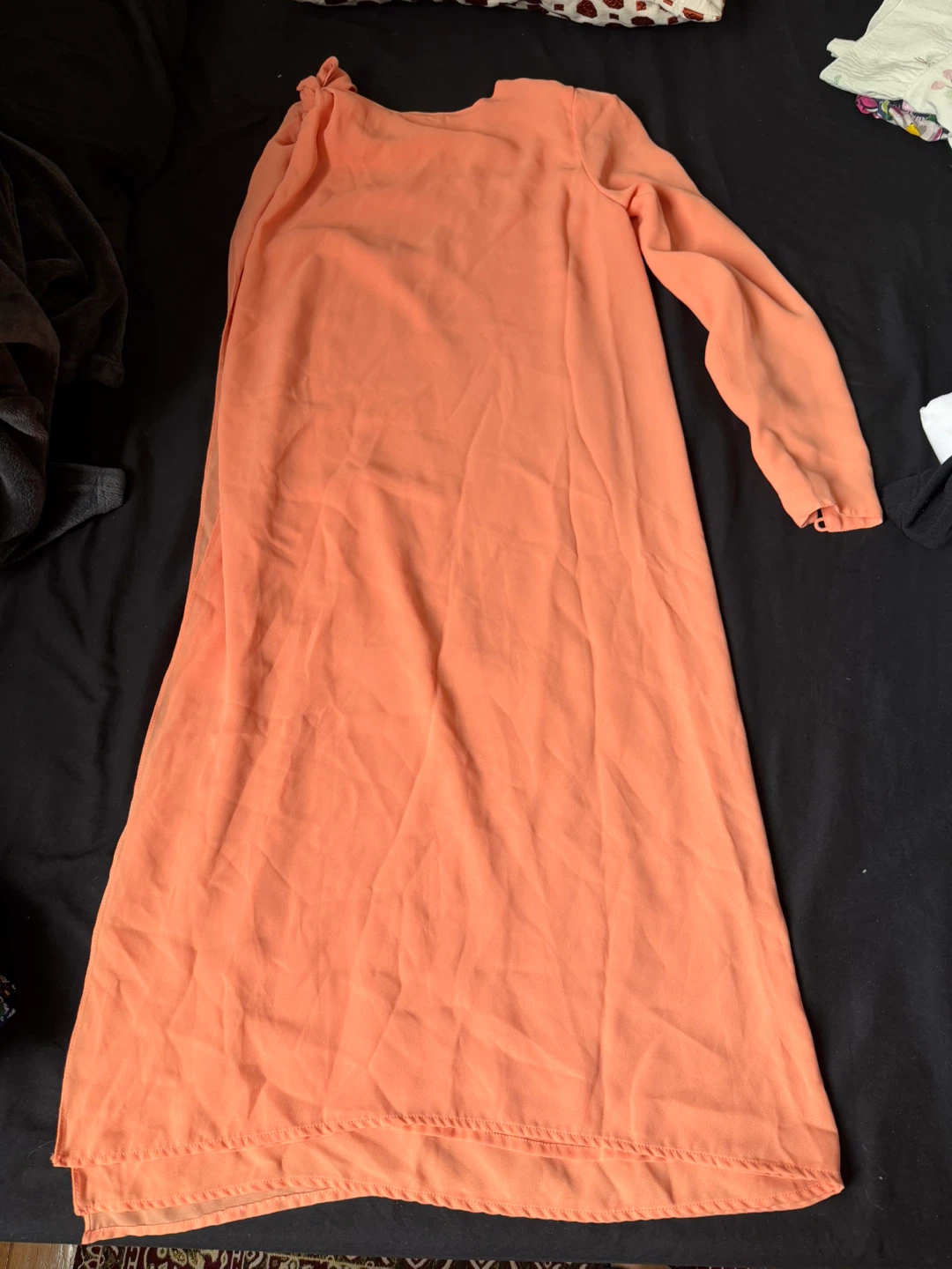 Two Peach Long Sleeve Blouse