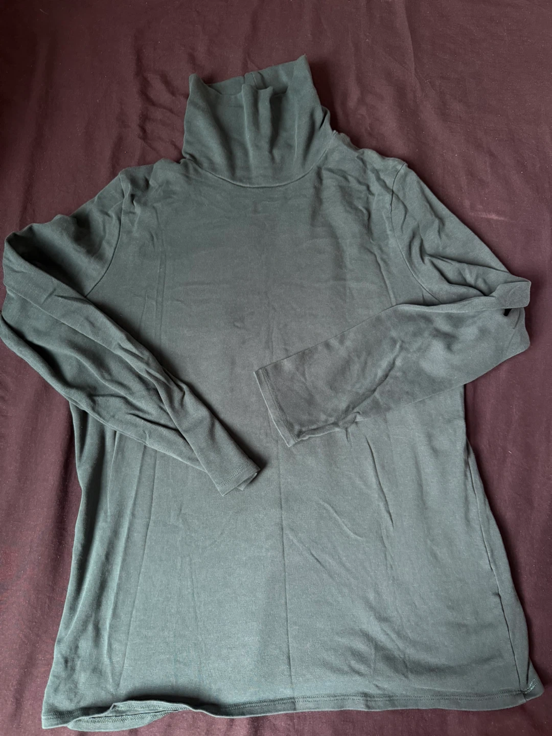 Dark Green Turtleneck Top - photo 2