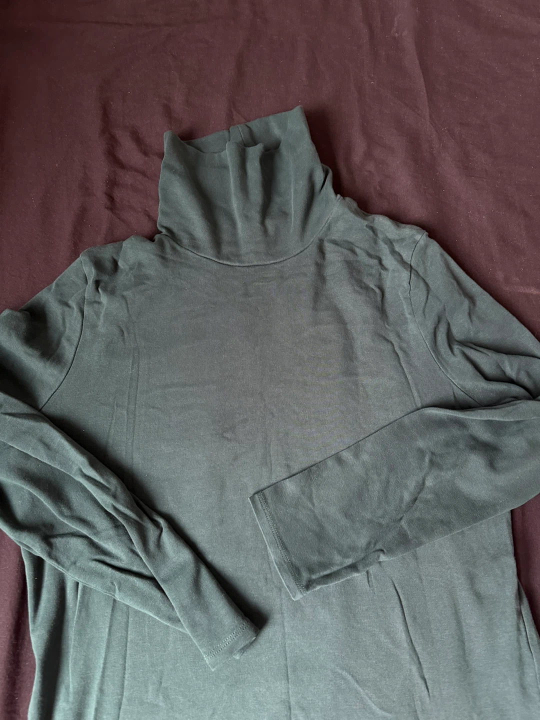 Dark Green Turtleneck Top - photo 3