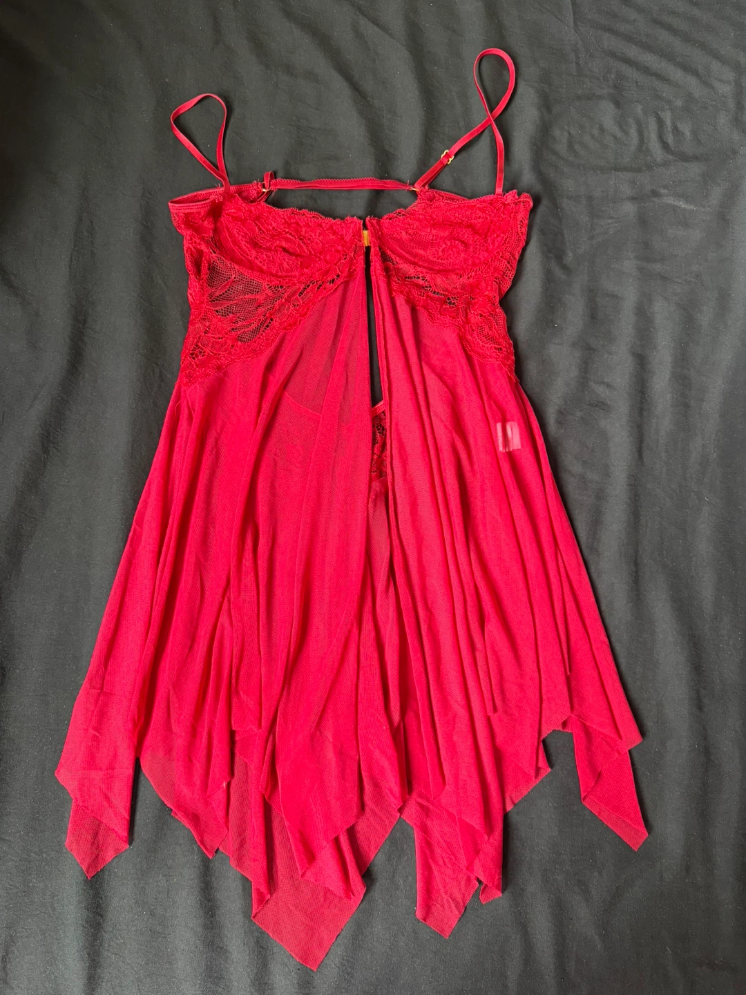 Red lace babydoll