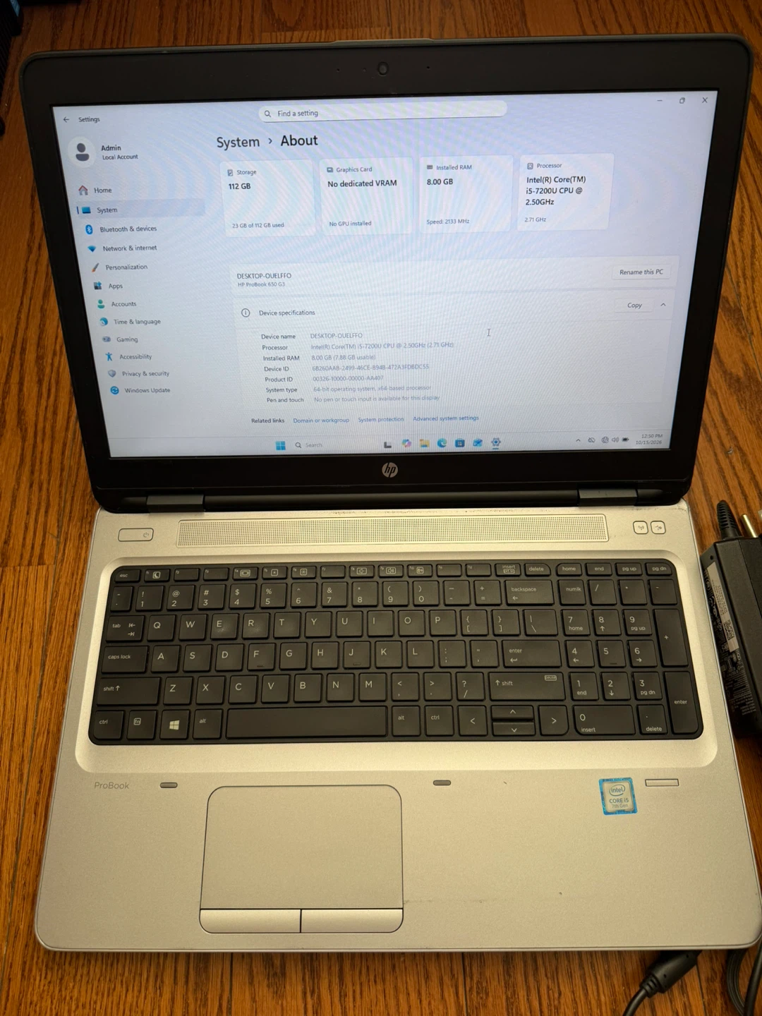 HP Laptop 15.6 inch/8GB RAM/128GB SSD/Windows 11 - photo 2