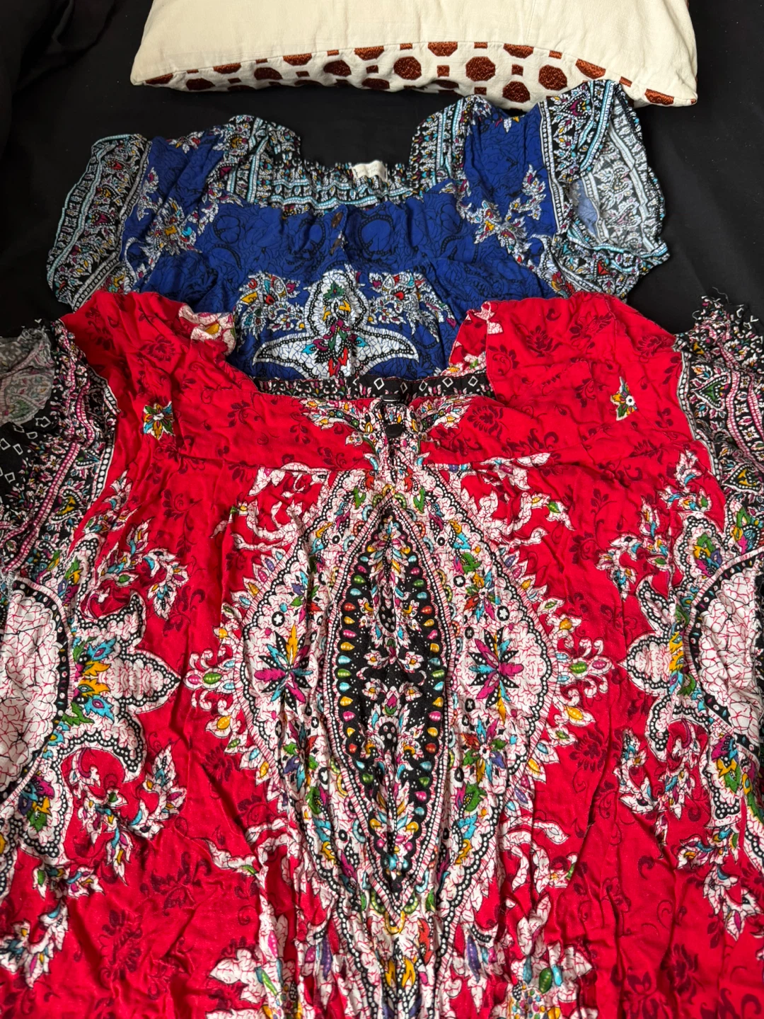 Two Paisley Print Short-Sleeve Dresses - photo 2
