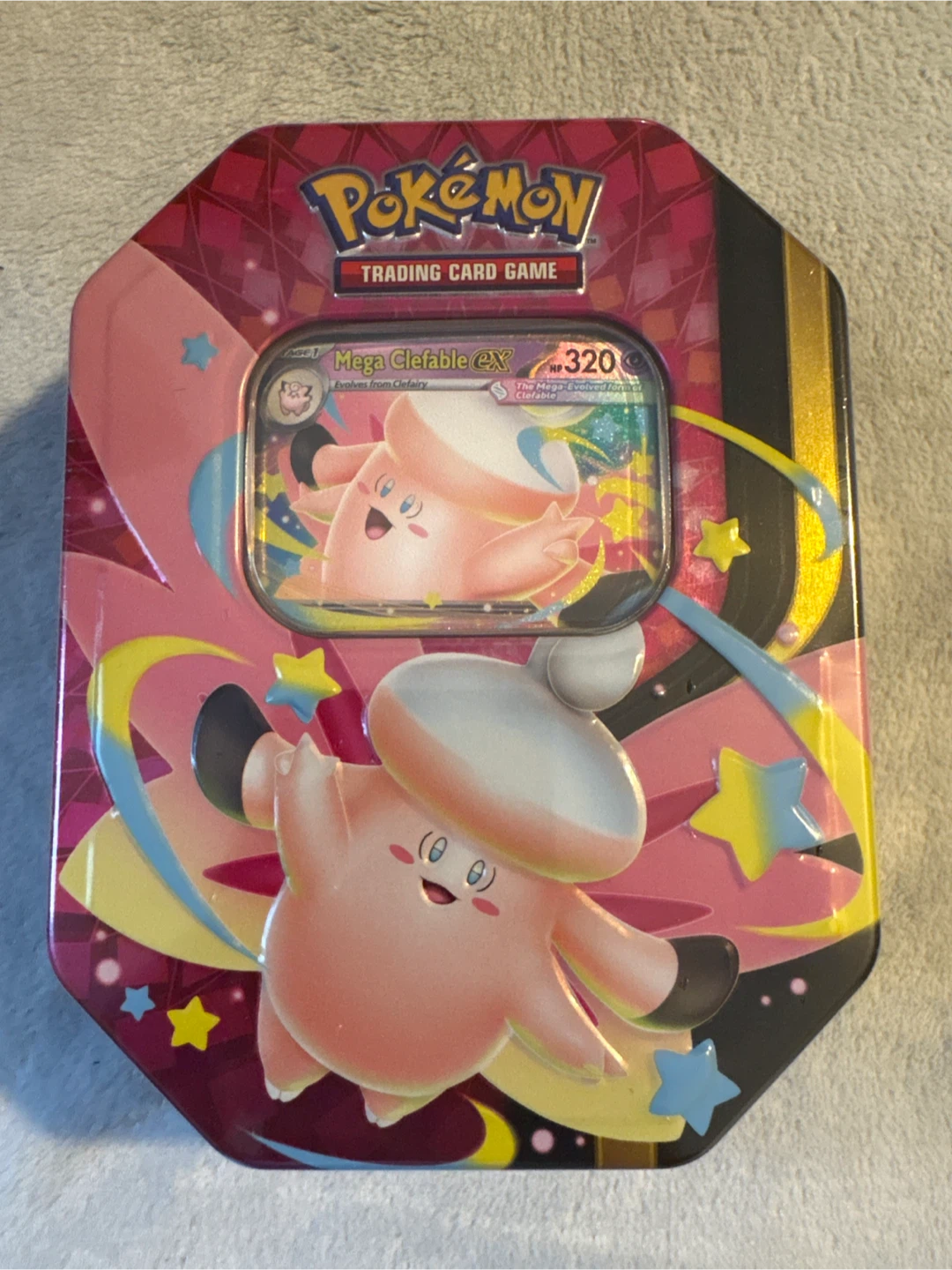 Pokemon TCG Mega Clefable ex Collector Tin