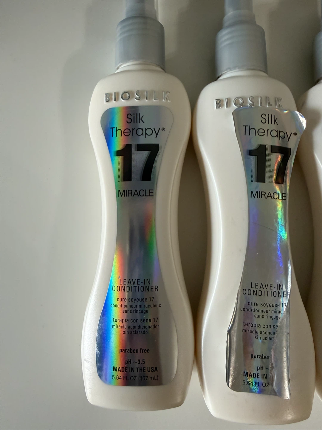 3 brand new bottles of Biosilk Leave in spray conditioner - photo 2