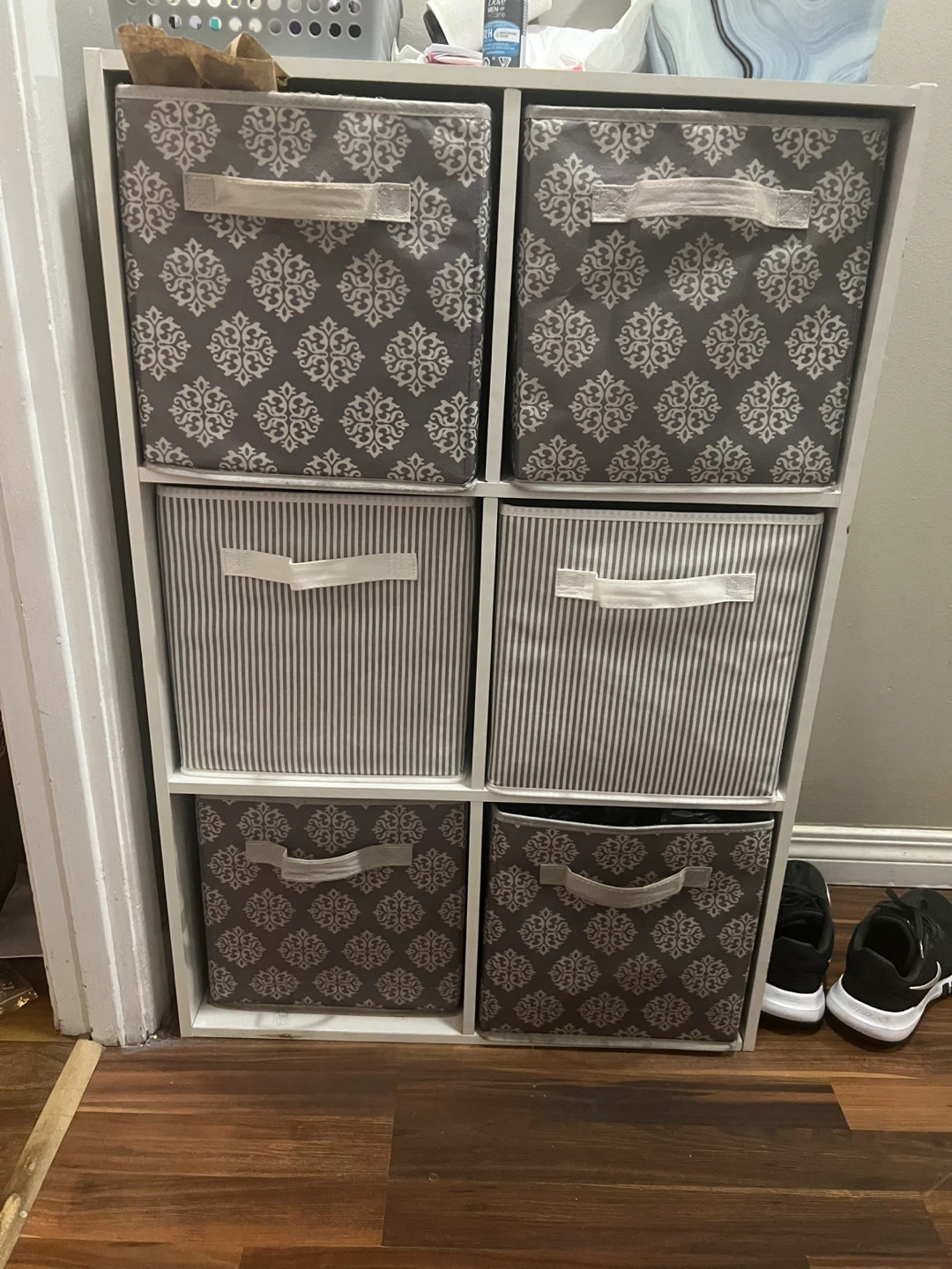 6-Cube Storage Organizer with Fabric Bins