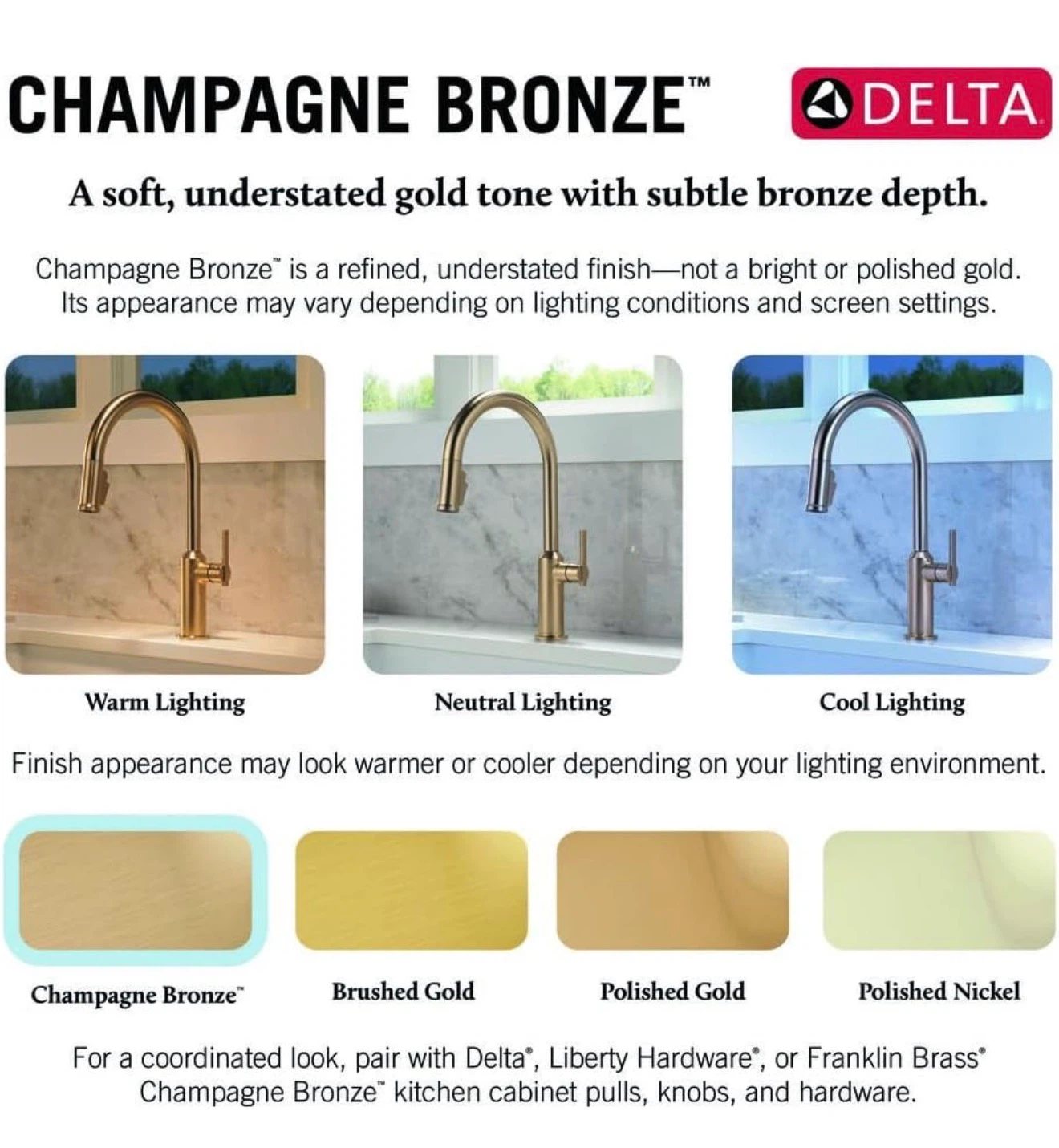 Delta 19867LF-CZ  Kitchen Faucet in Champagne Bronze - photo 3