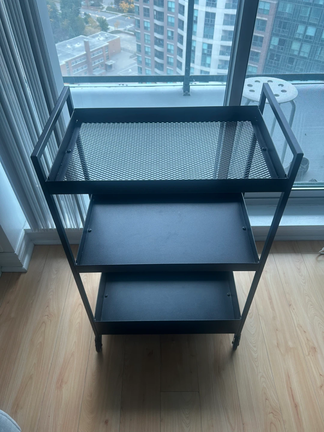 3-Tier Metal Rolling Storage Cart