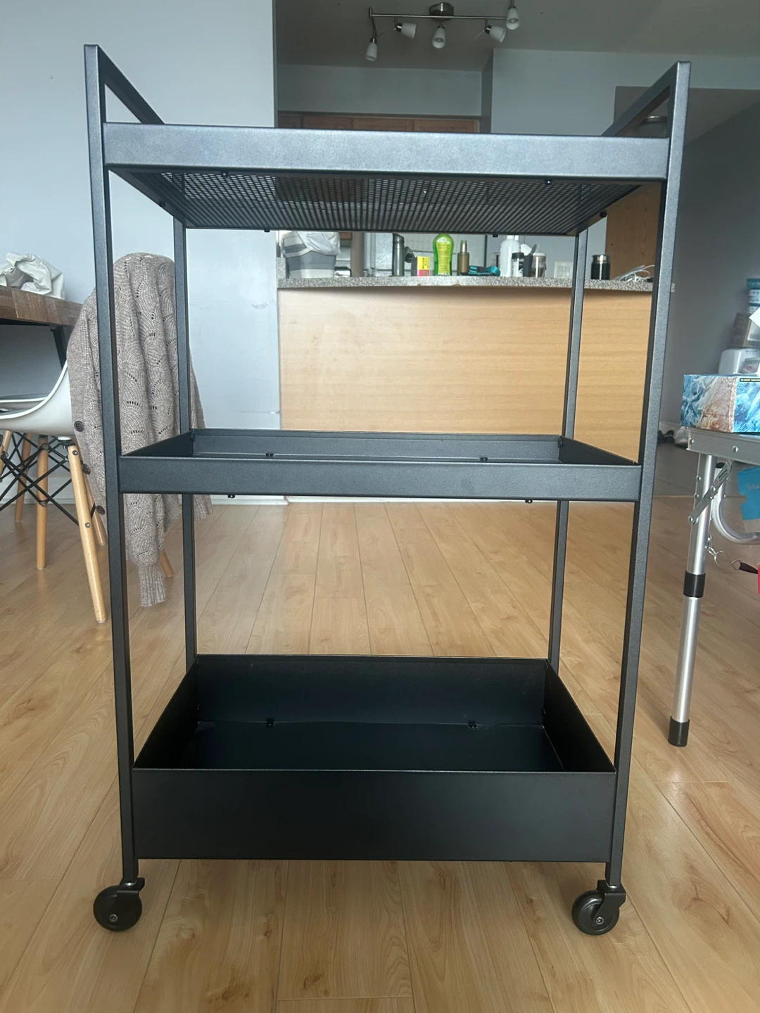 3-Tier Metal Rolling Storage Cart - photo 2