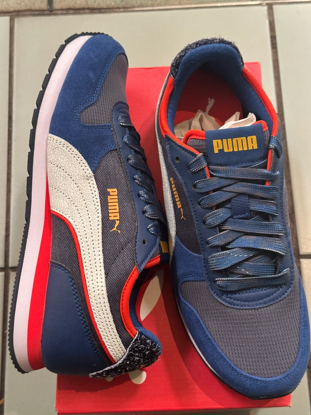 Puma Sneakers Blue and Grey size 8