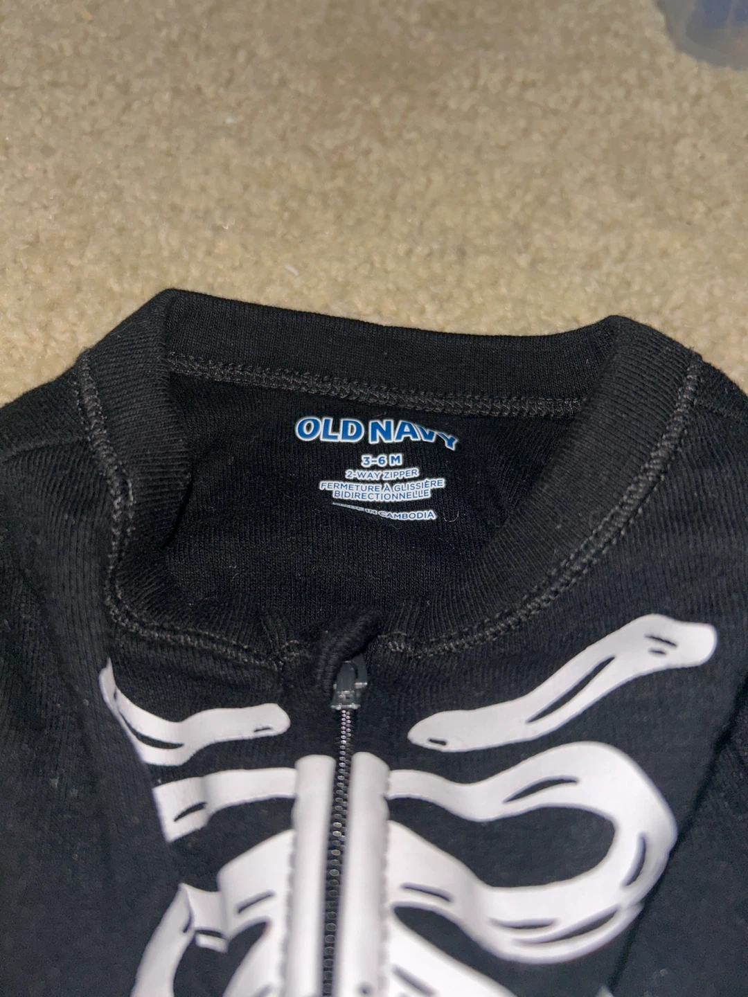 Old Navy Skeleton Sleep-and-Play 3-6M - photo 2