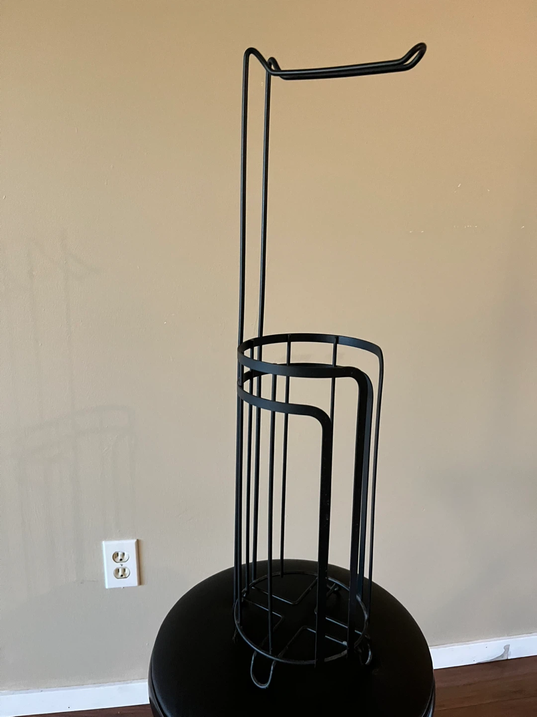 Black Wire Toilet Paper Holder - photo 2