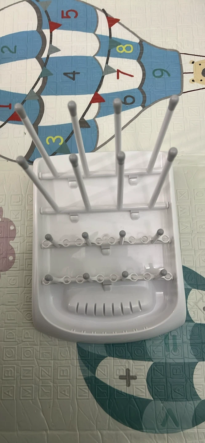 White Baby Bottle Drying Rack