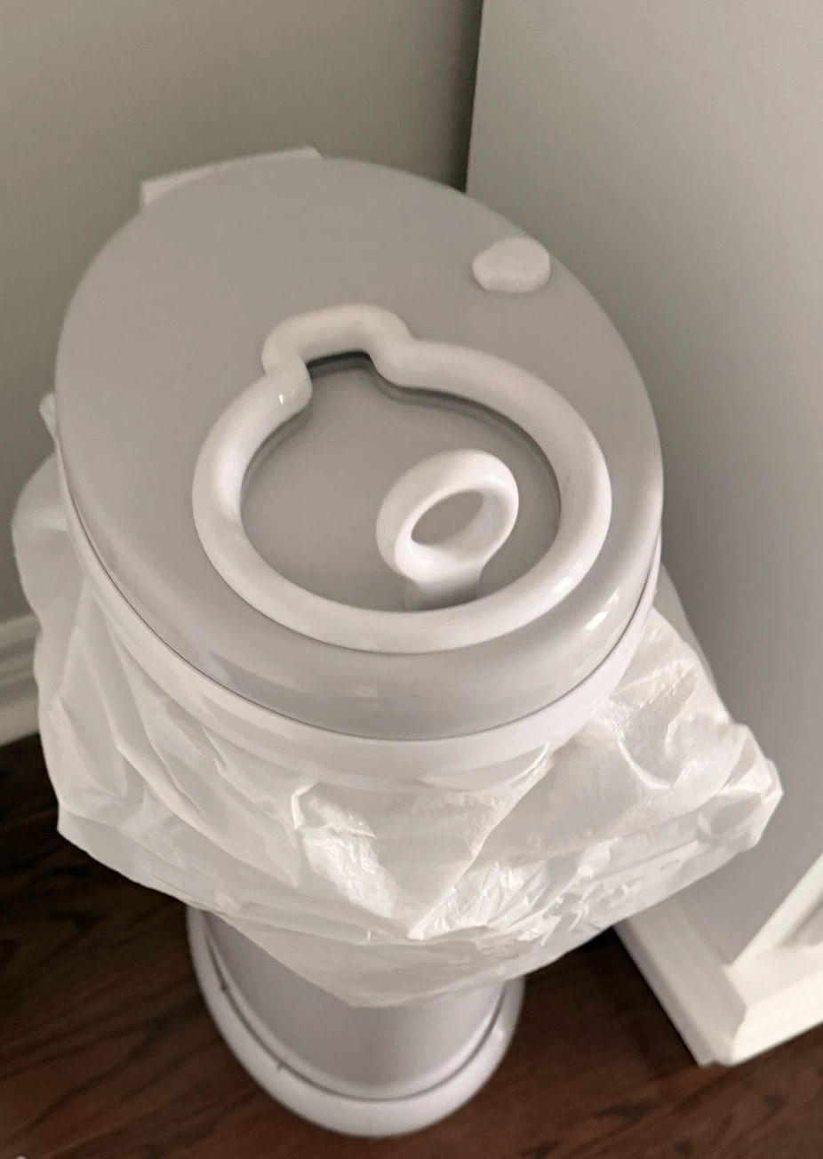 Ubbi Steel Odour-Locking Diaper Pail - Soft Grey - photo 2