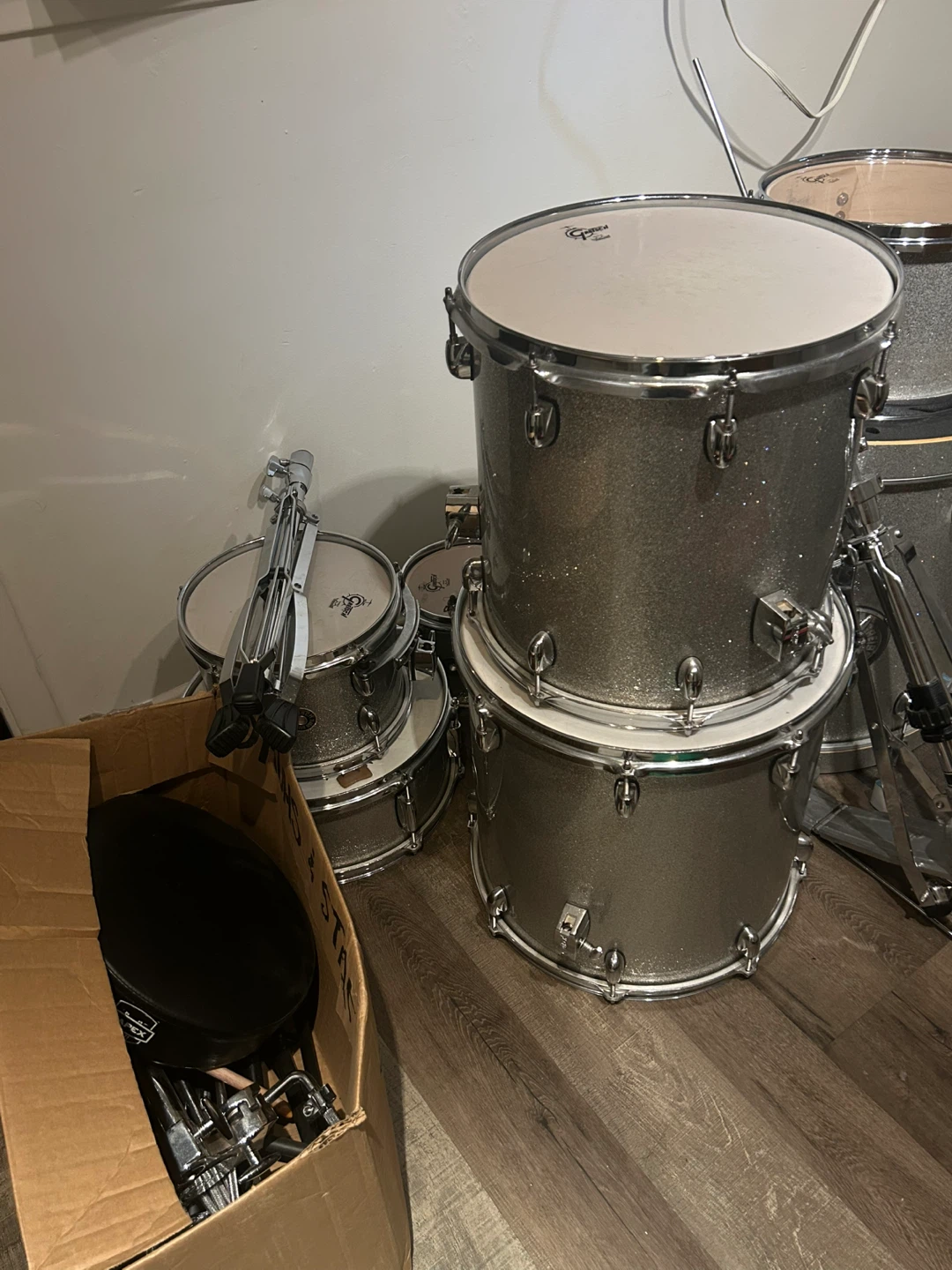Gretsch Drum Kit - Silver Sparkle - photo 3