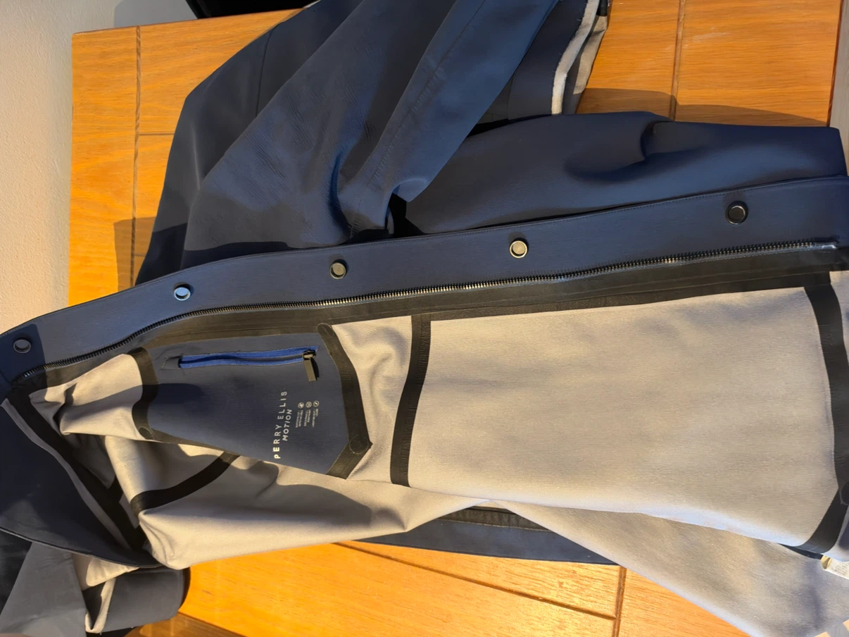 Perry Ellis Motion Trench coat Jacket sale! - photo 4