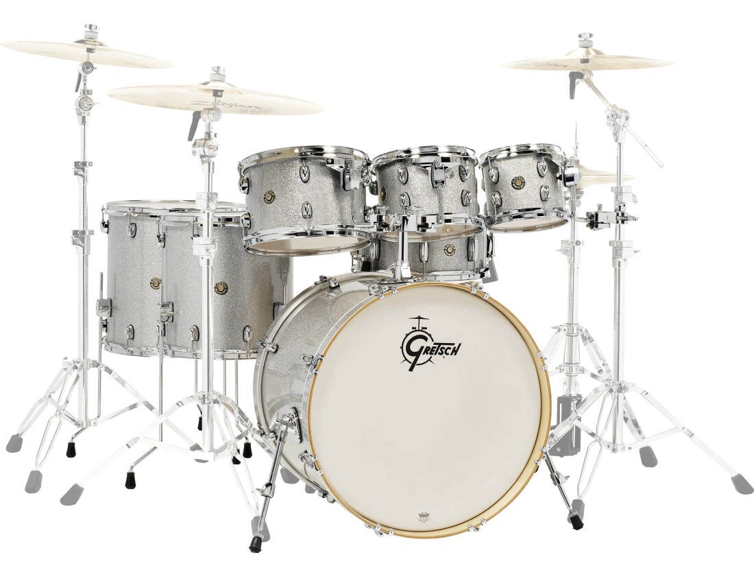Gretsch Drum Kit - Silver Sparkle - photo 4