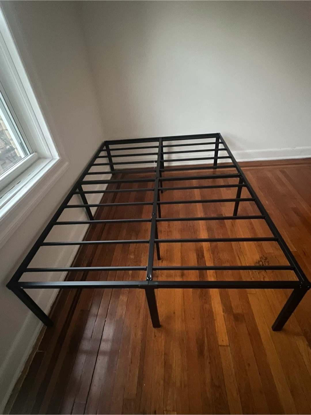 Black Metal Platform Bed Frame Full