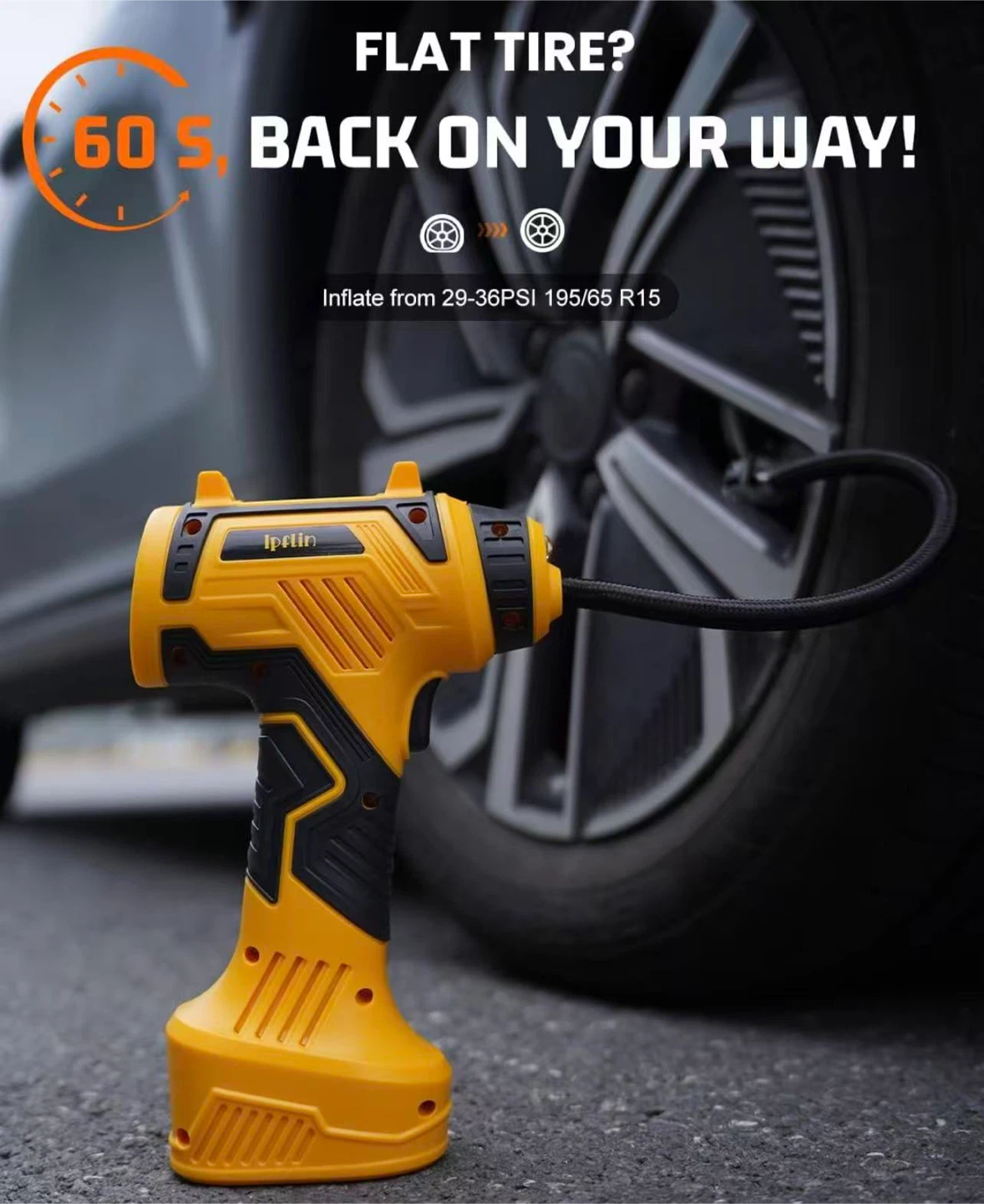 Portable Tire Inflator Air Compressor - photo 3