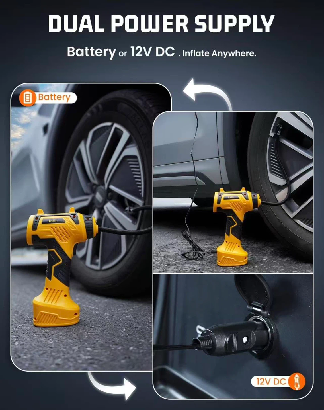 Portable Tire Inflator Air Compressor - photo 4