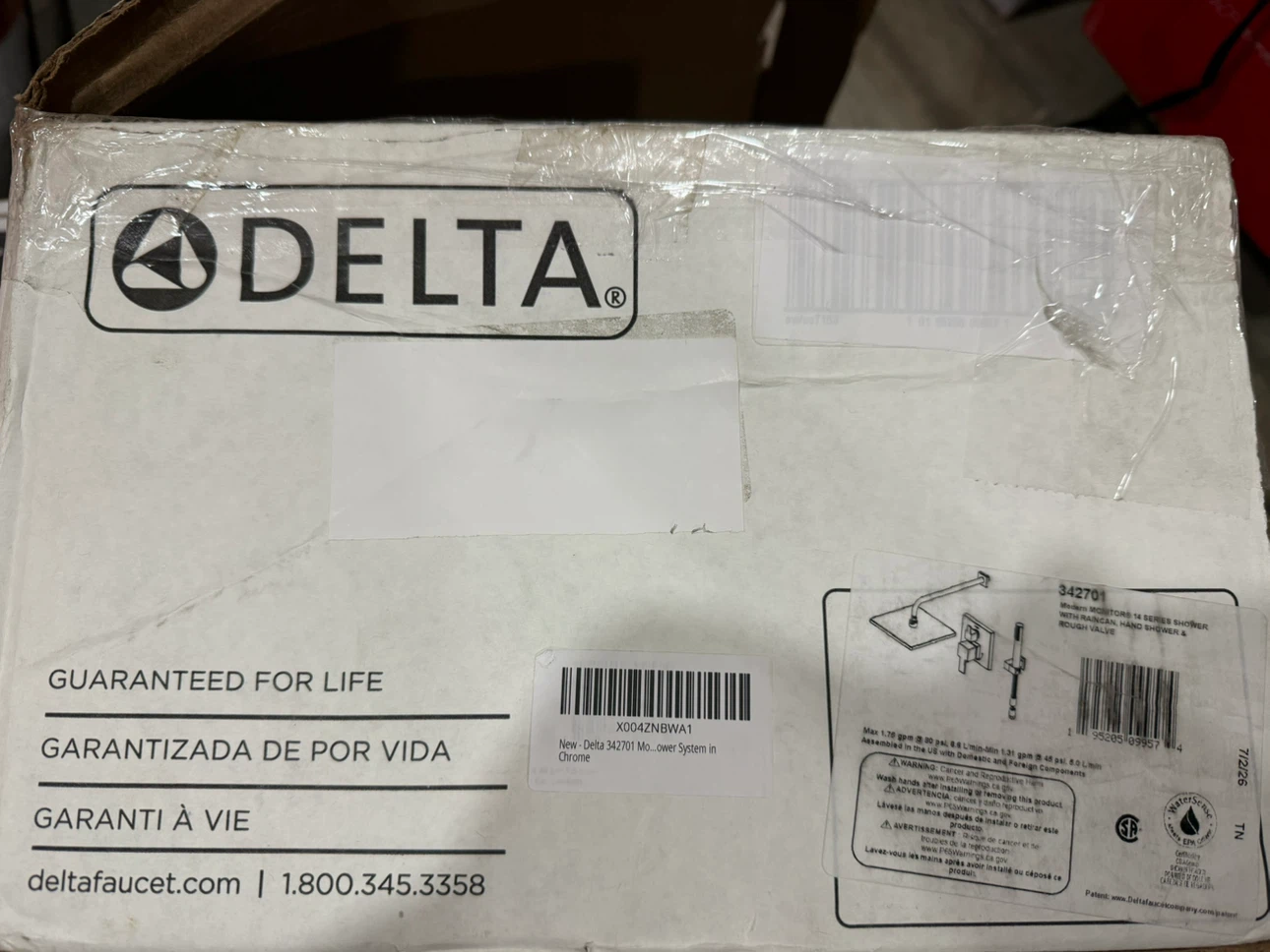 Delta 342701 Modern Two Setting 14 Series Square Shower System - photo 5