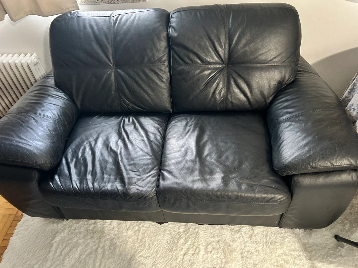 Genuine Leather Two Seater Sofa