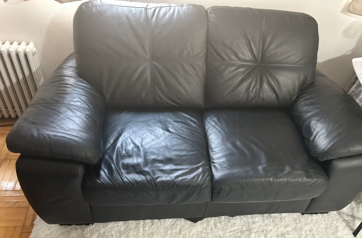 Genuine Leather Two Seater Sofa - photo 2