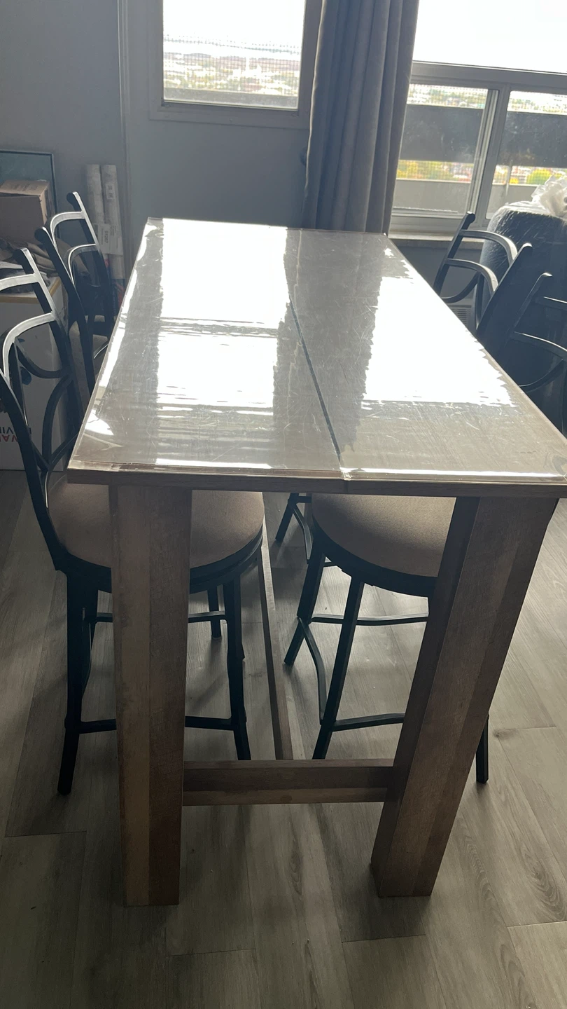 Rustic High Top Dining Table and 4 Stools - photo 2
