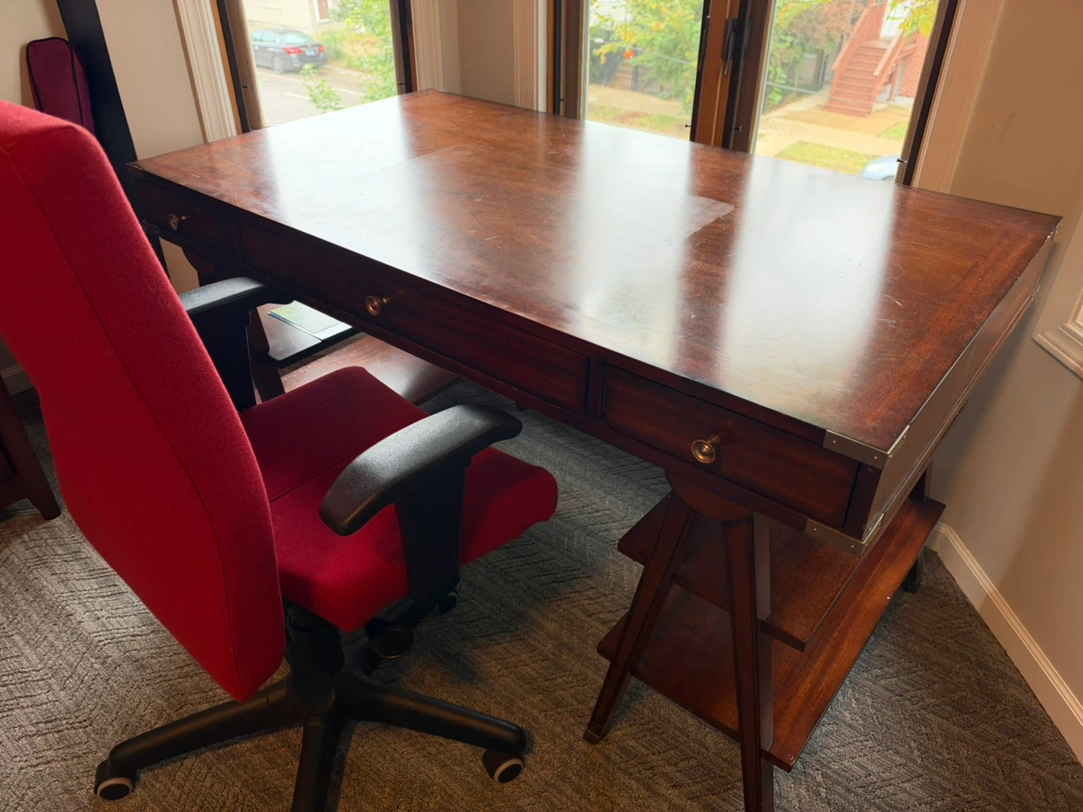 Wooden Desk and chair