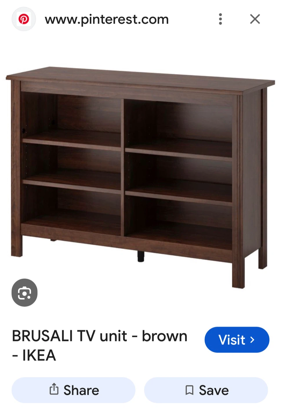 IKEA Brusali TV Unit - Brown - photo 2