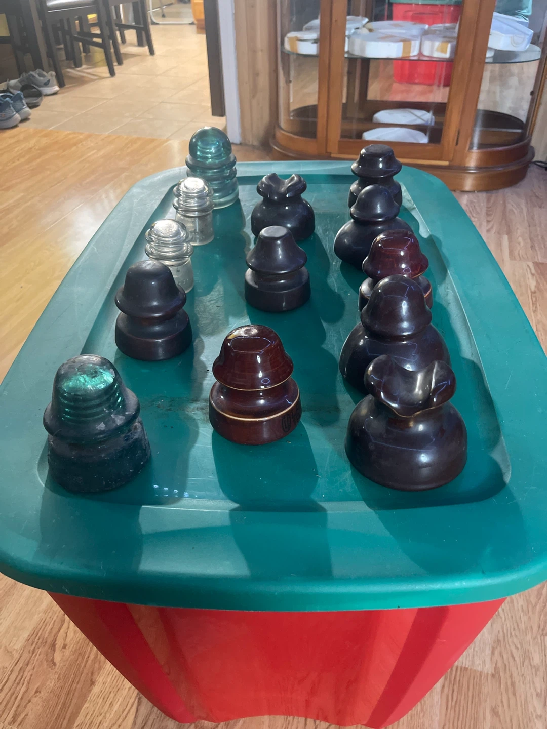 Electrical wire insulators ( glass and ceramic) - photo 2