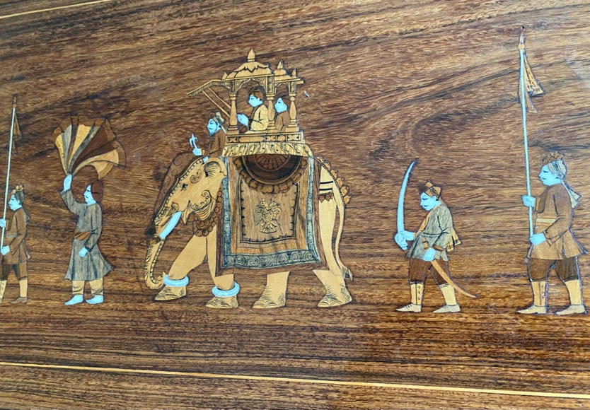 Vintage Hand-Inlaid Nesting Tables - photo 3