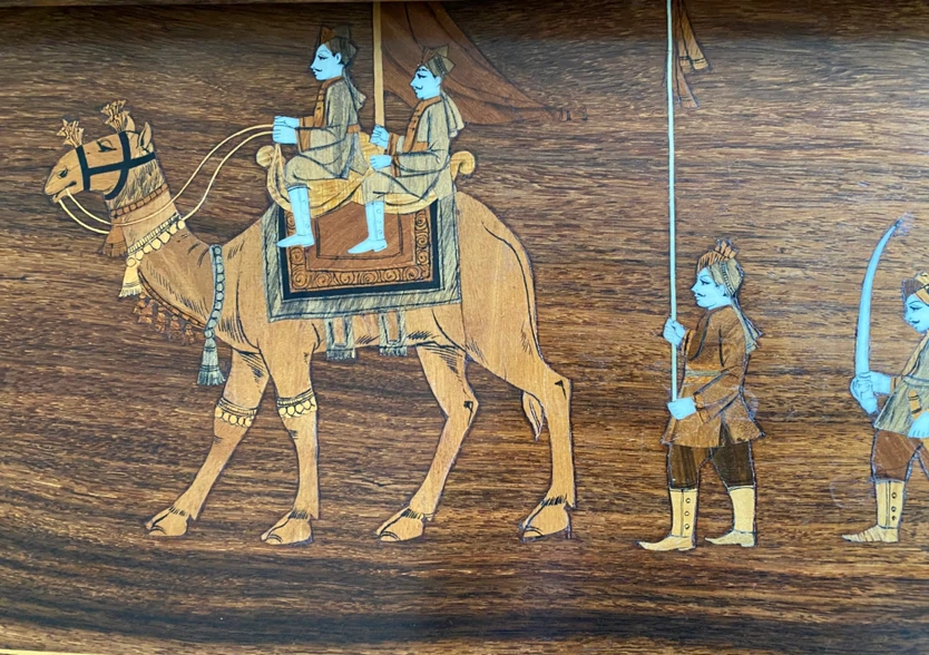 Vintage Hand-Inlaid Nesting Tables - photo 4