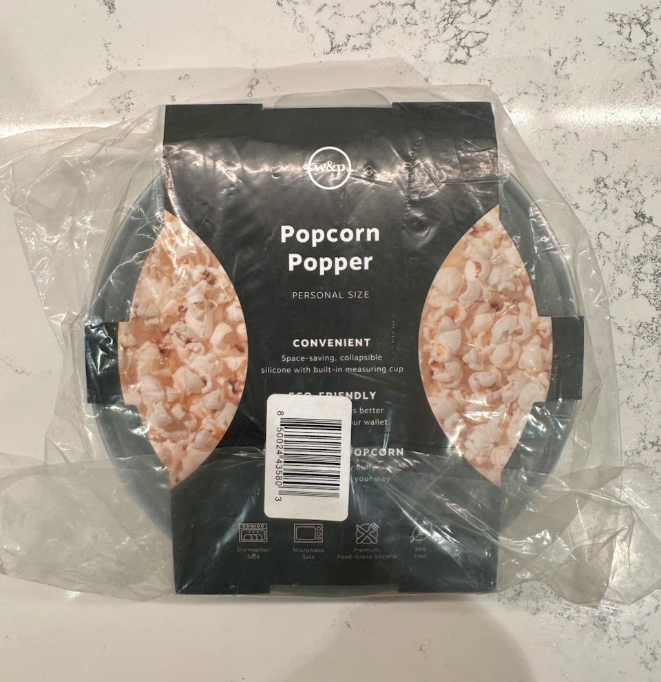 New W&P Personal Popcorn Microwave Popper Silicone Cup - photo 5