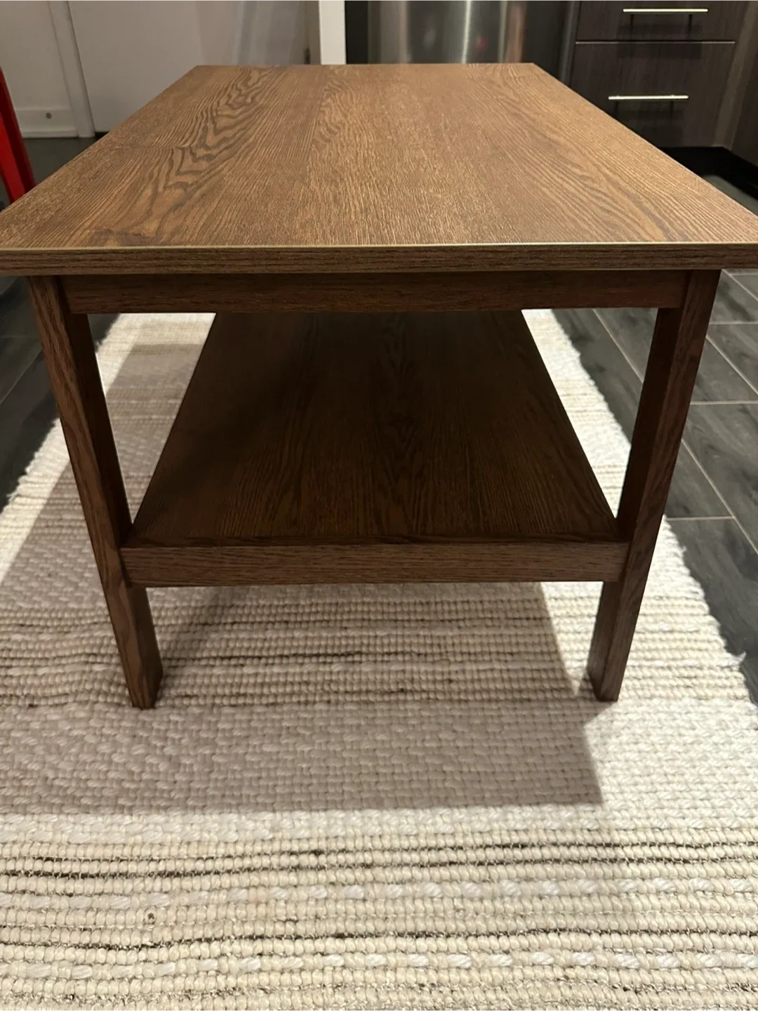 Wood Coffee Table with Lower Shelf - photo 2
