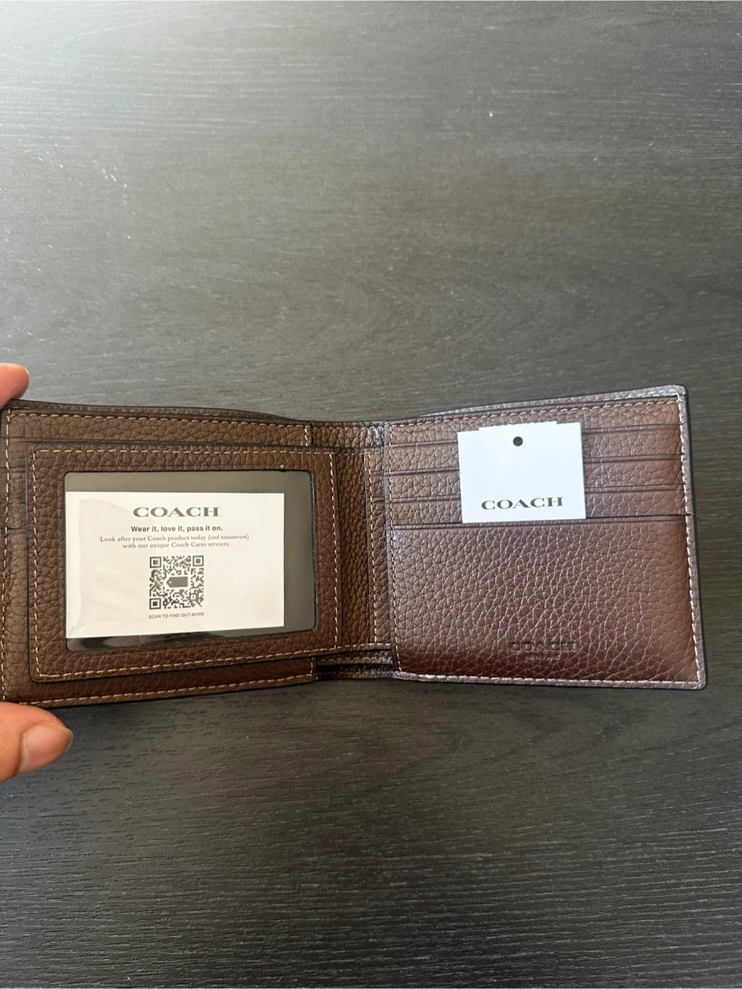 Coach Leather TriFold Wallet