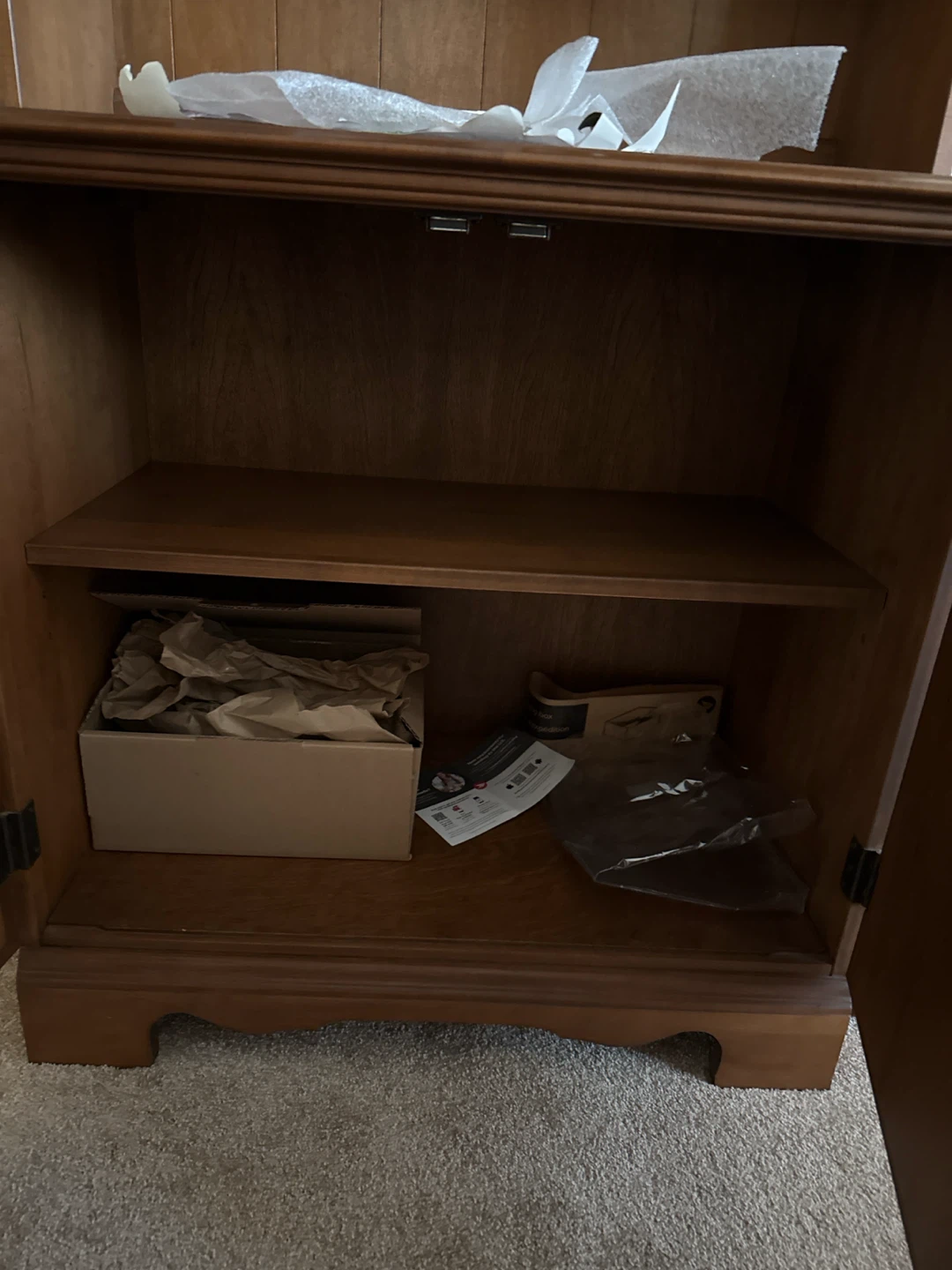 Two (2) Traditional Wooden Hutches with Cabinet Storage - photo 5