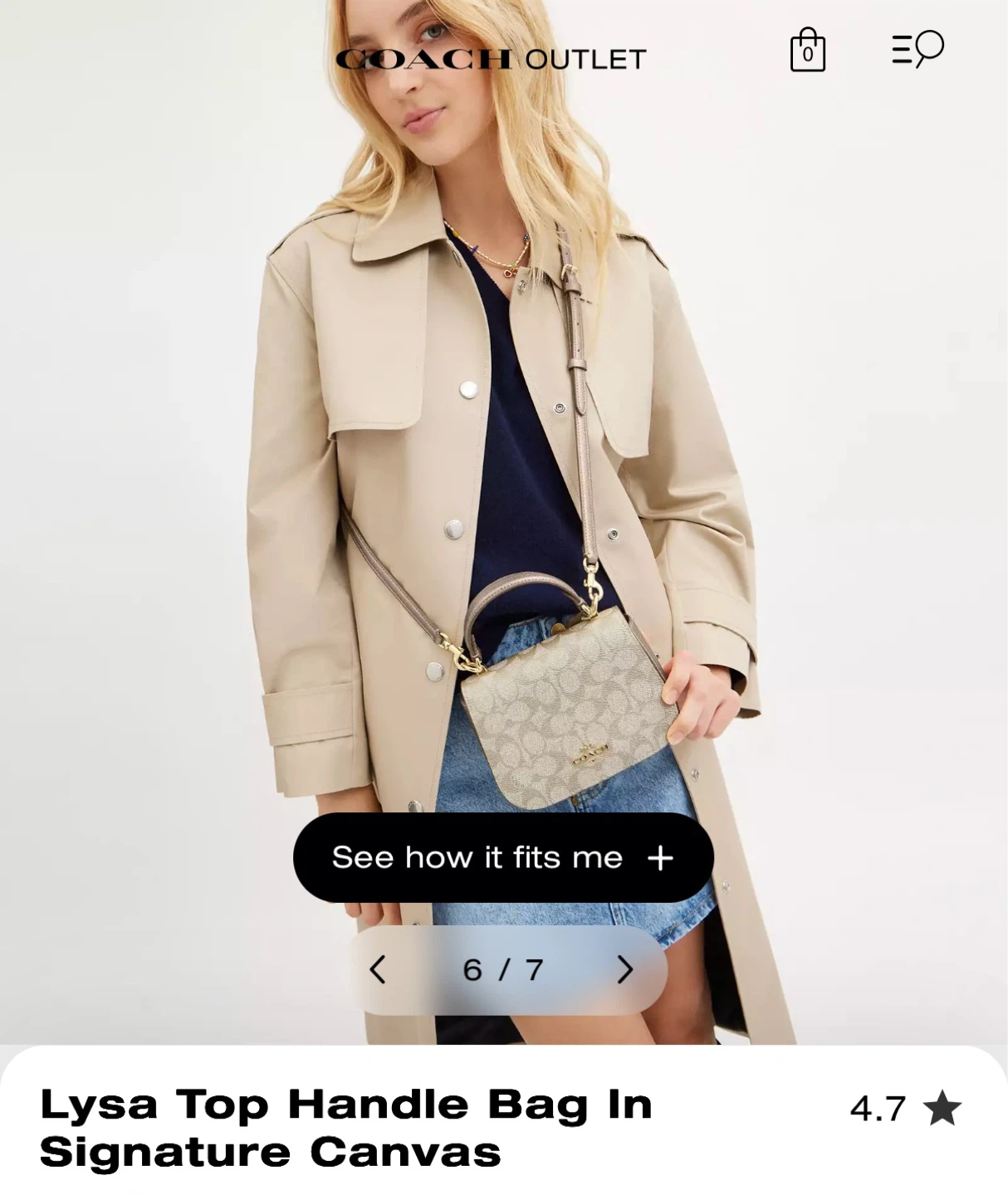 Coach Lysa Top Handle Bag - photo 4