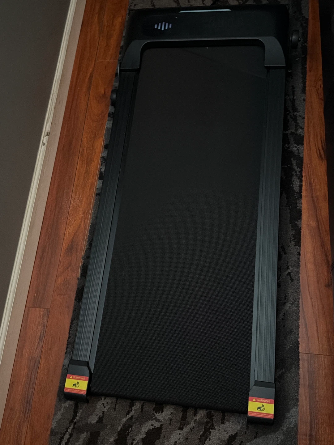 Black Under-Desk Walking Treadmill (incline)