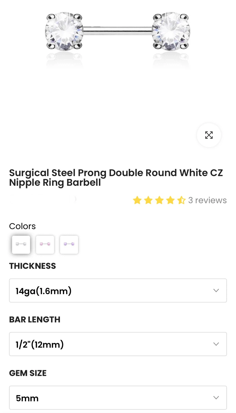 Surgical Steel Barbell - photo 2