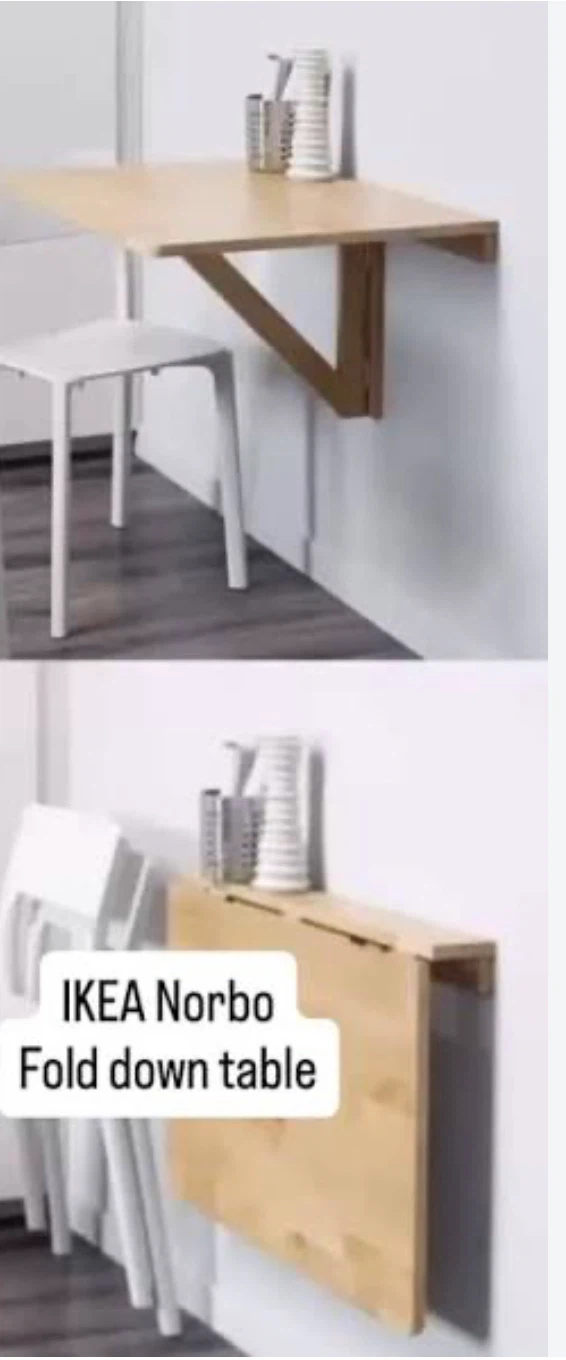 IKEA Norbo Wall-Mounted Drop-Leaf Table