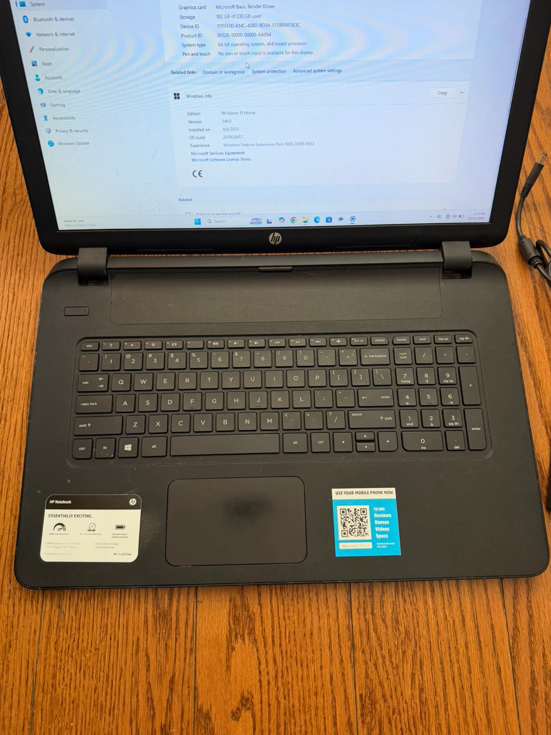 Dell Laptop 17 inch 8GB RAM 256GB SSD Upgraded with DVD-ROM - photo 3