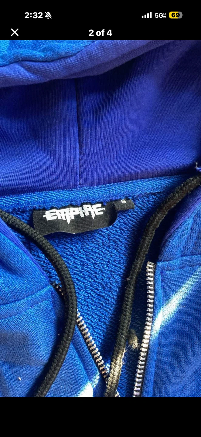 Empire Blue Full-Zip Hoodie - photo 2
