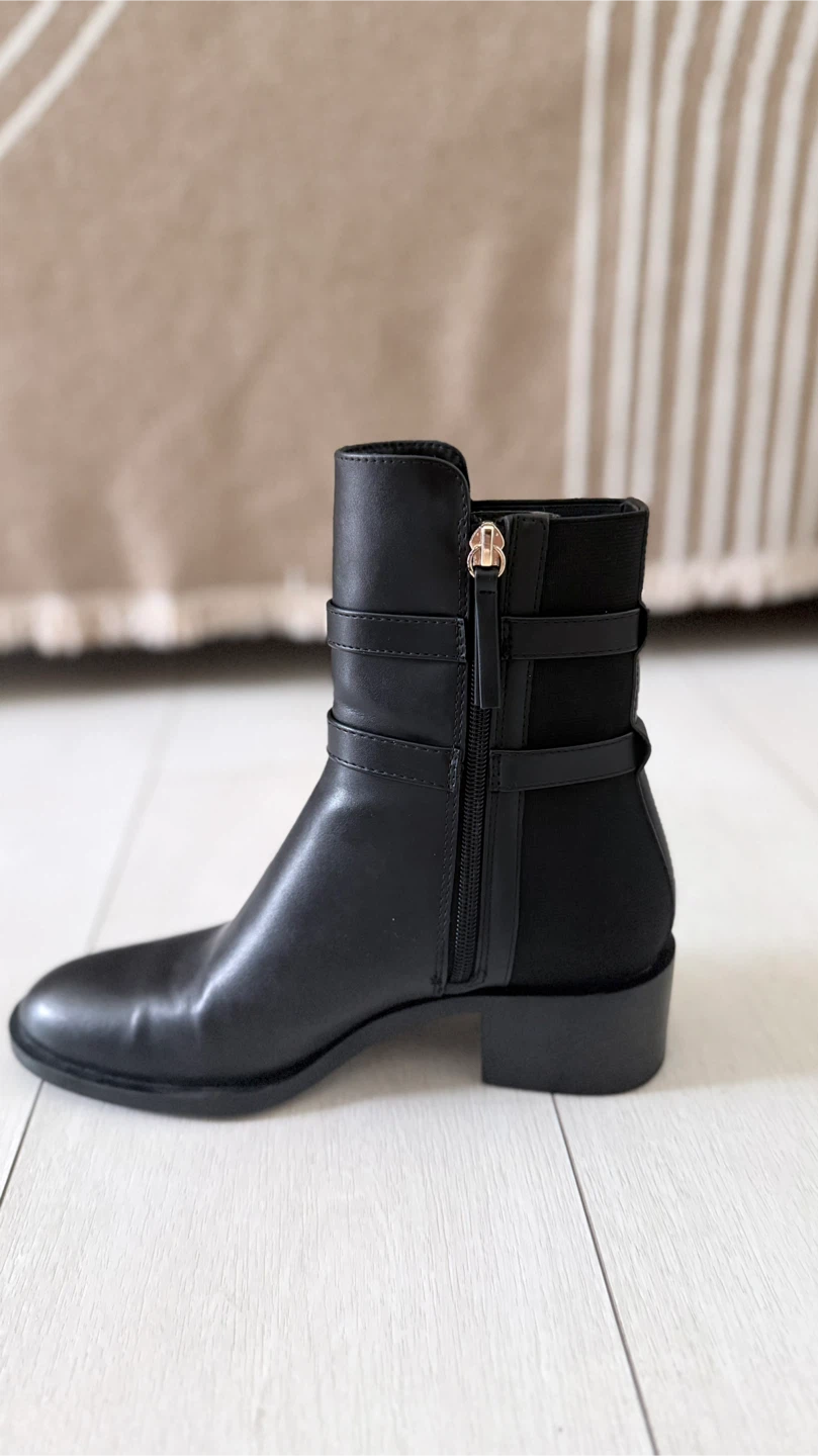 Black Zara Ankle Boots (6 1/2) - photo 2