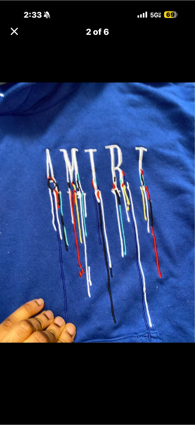 Amiri Drip Logo Hoodie - photo 2