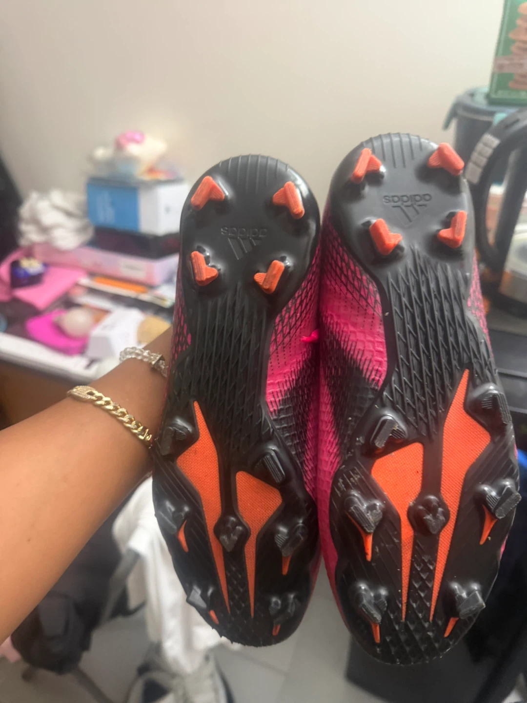 Adidas X Soccer Cleats Pink and Black - photo 4