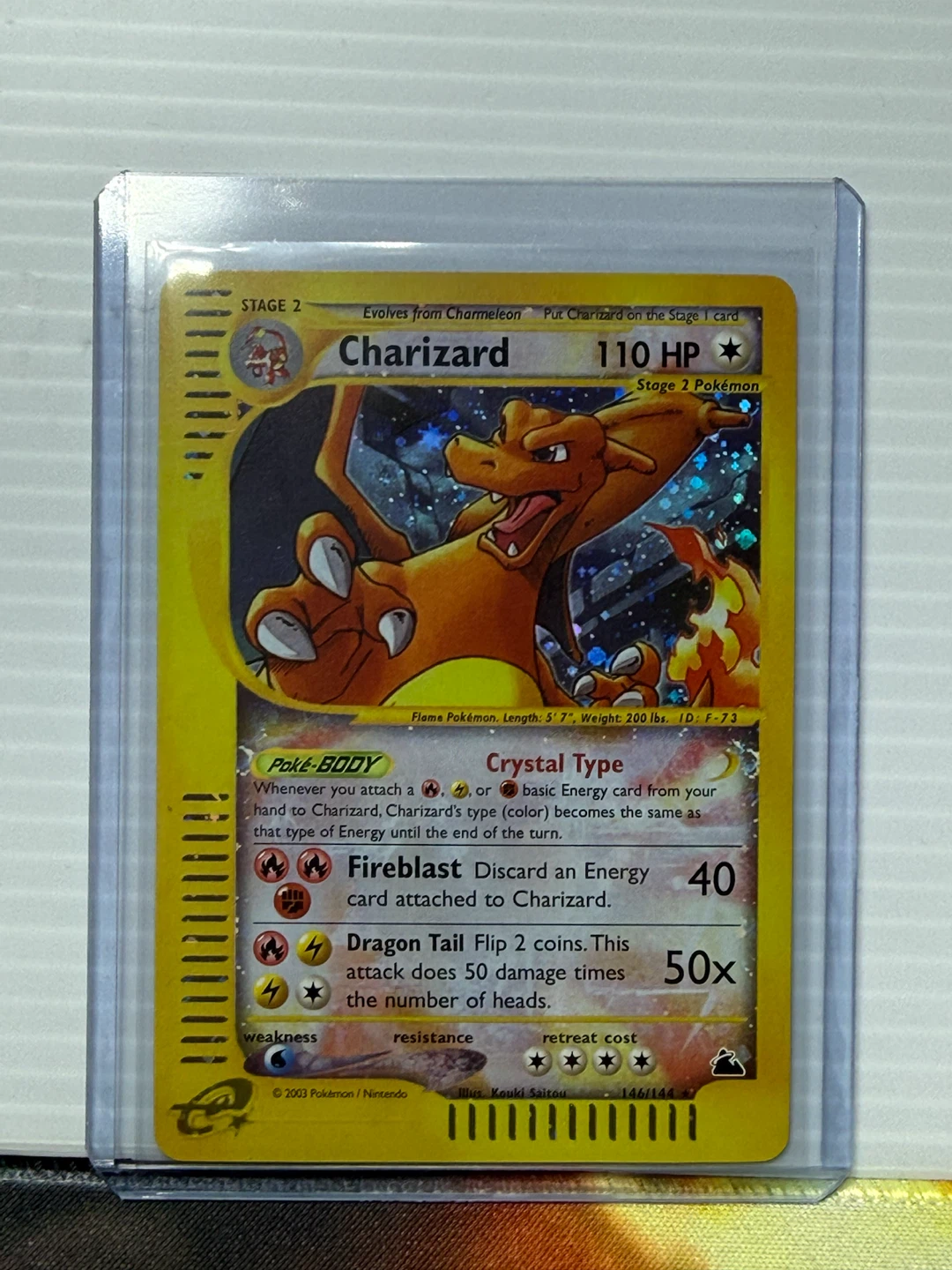 2003 Charizard Crystal Type Holo Pokémon Card